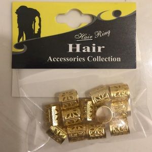 GOLD HAIR CUFFS ( HAIR ACCESSORIES )